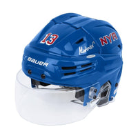 ALEXIS LAFRENIERE Autographed Blue Bauer New York Rangers Helmet UDA
