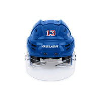 ALEXIS LAFRENIERE Autographed Blue Bauer New York Rangers Helmet UDA