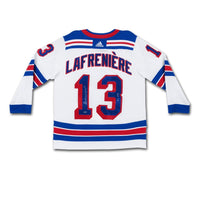 ALEXIS LAFRENIERE Autographed & Inscribed “#1 Pick” Authentic New York Rangers Adidas White Jersey UDA