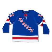 ALEXIS LAFRENIERE Autographed & Inscribed “NHL Debut 1/14/21” Authentic Blue Adidas New York Rangers Jersey UDA