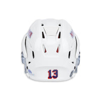 ALEXIS LAFRENIERE Autographed White Bauer New York Rangers Helmet UDA