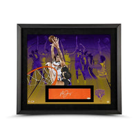 ANTHONY DAVIS Autographed Los Angeles Lakers “Building Block” Framed Display 28x24 UDA