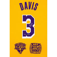 ANTHONY DAVIS Autographed Los Angeles Lakers Icon Edition Swingman Nike Jersey With Dual Championship Embroidered Patches UDA
