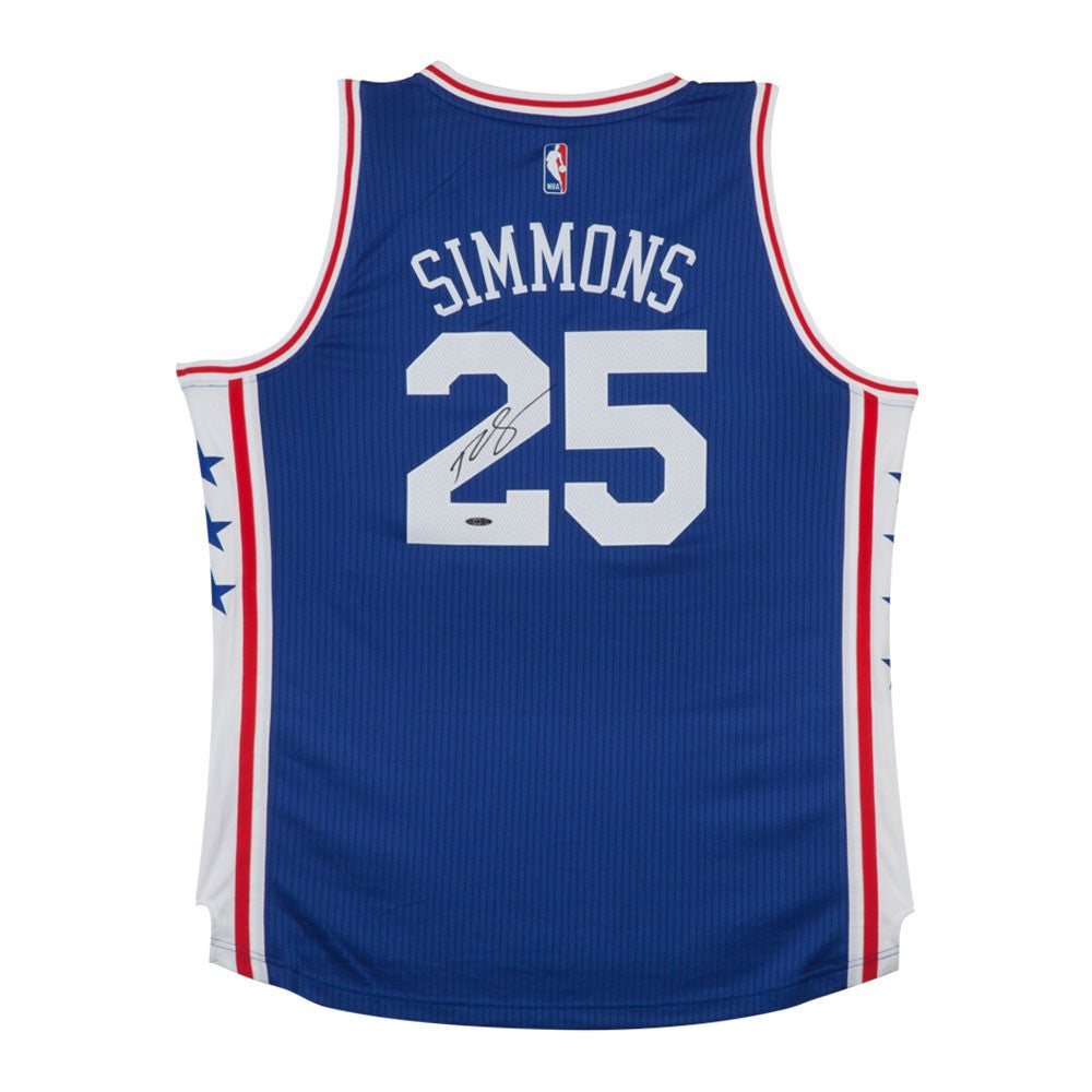 BEN SIMMONS autographed Philadelphia 76ers Away Jersey UDA