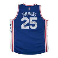 BEN SIMMONS Autographed & Inscribed Philadelphia 76ers Away Jersey UDA