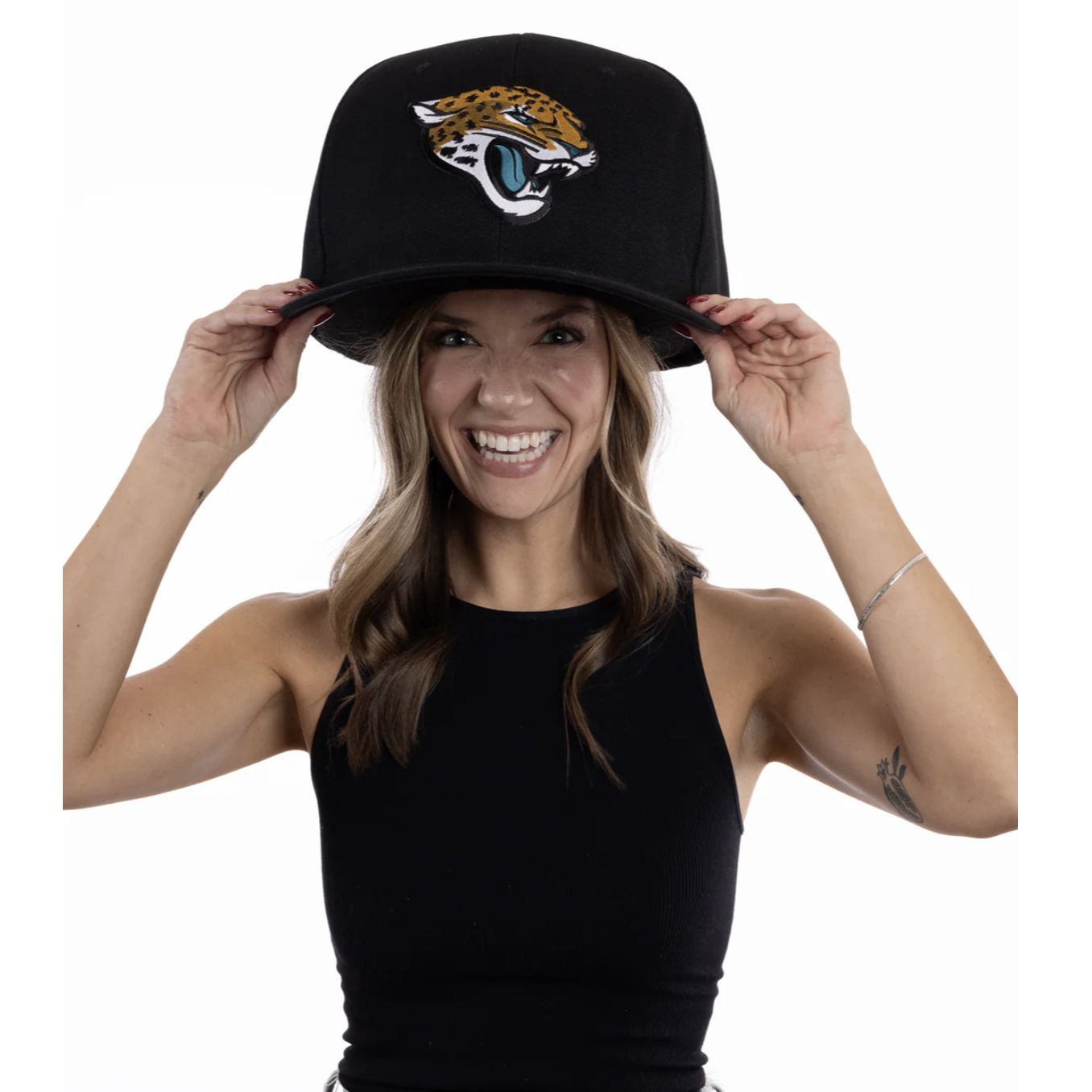 OVERSIZED SUPER FAN HAT in Gold Chrome Jacksonville Jaguars (Great Gift/Great for autographs)