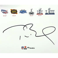 TOM BRADY Autographed New England Patriots 6x SB Collage 16" x 20" Photograph FANATICS