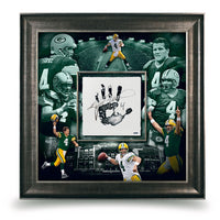 BRETT FAVRE Autographed Green Bay Packers Tegata 36 x 36 UDA LE 44