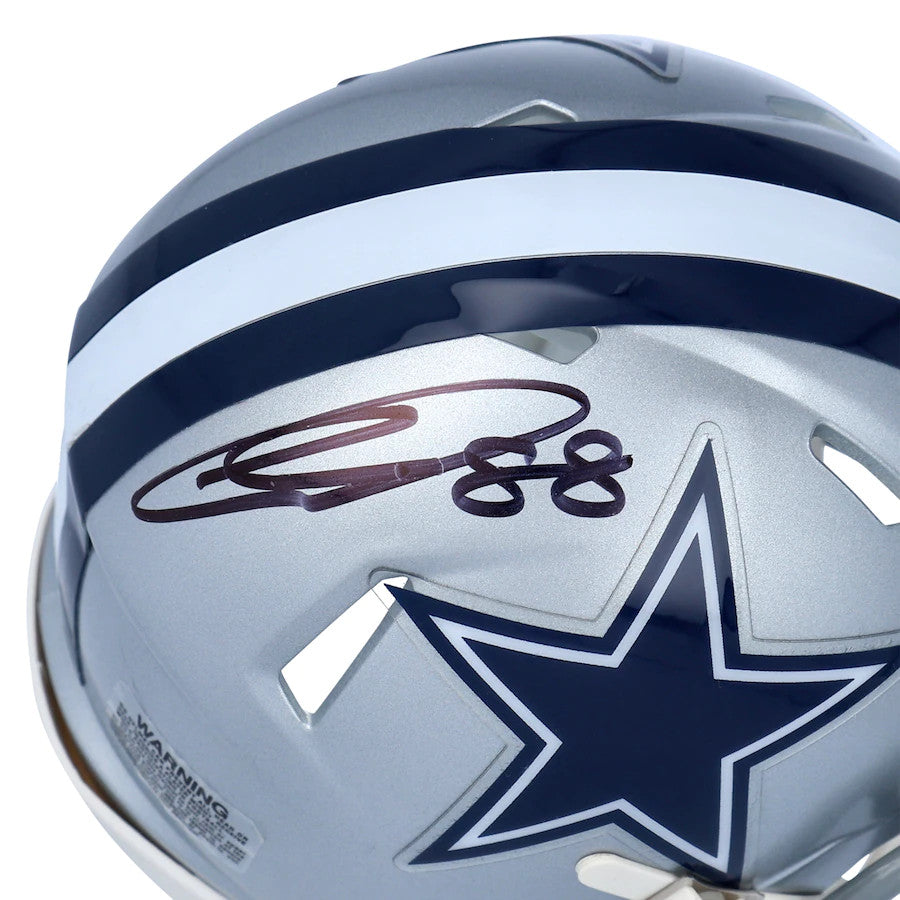 CEEDEE LAMB Autographed Dallas Cowboys Speed Mini Helmet FANATICS