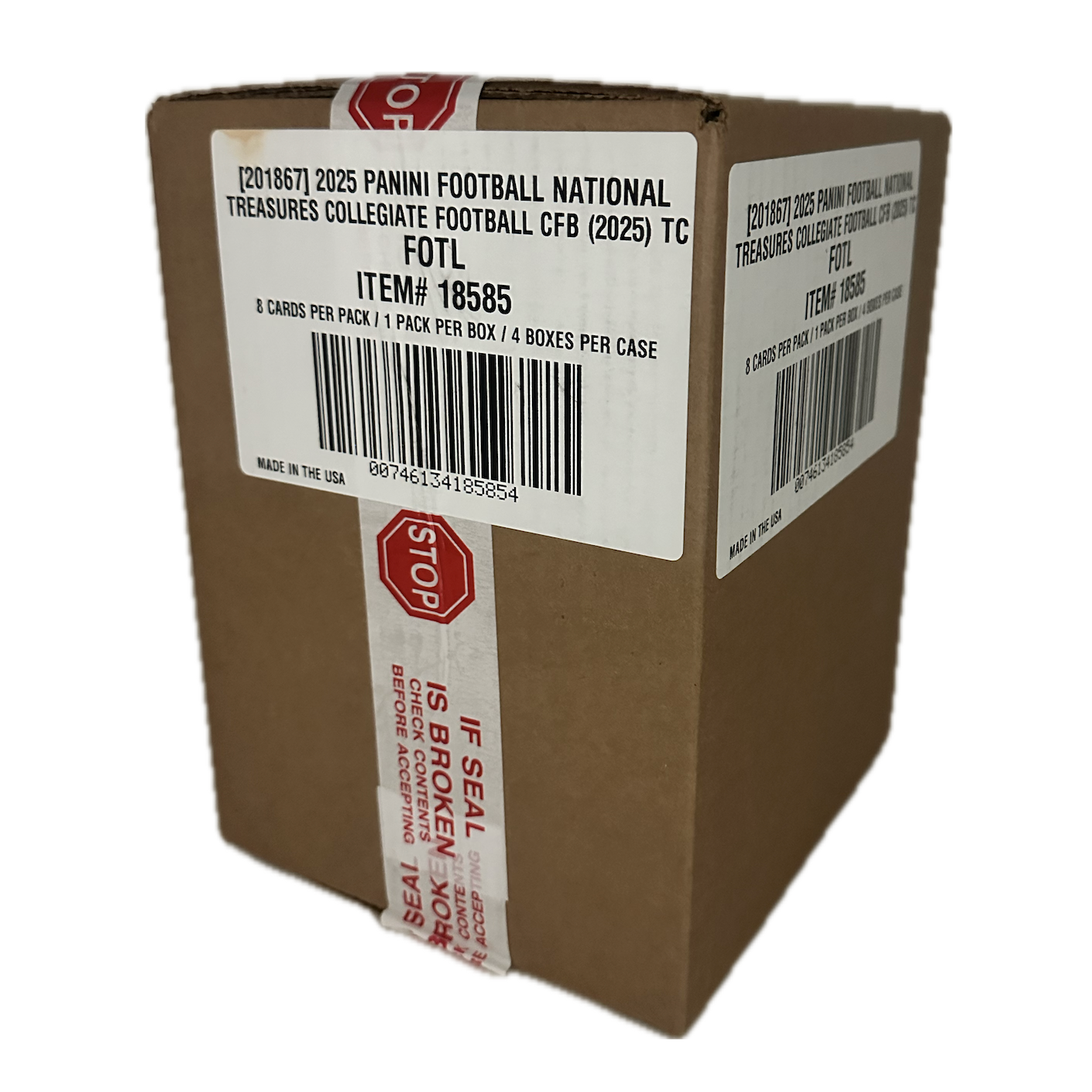 2025 Panini Football National Treasures Collegiate FOTL Sealed Case