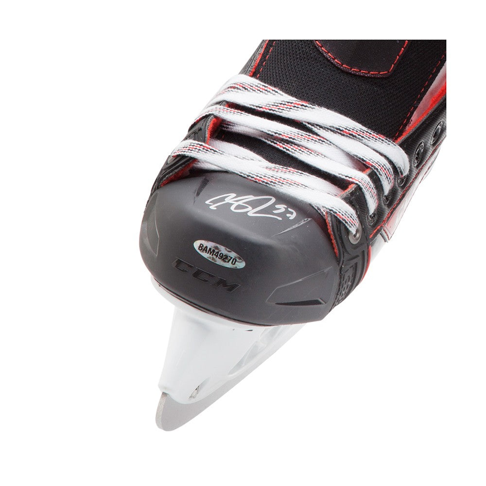 CONNOR MCDAVID AUTOGRAPHED Edmonton Oilers CCM JETSPEED SKATES UDA