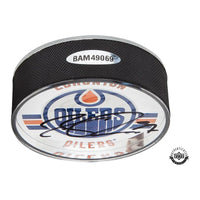 CONNOR MCDAVID Autographed Edmonton Oilers Acrylic Hockey Puck UDA