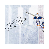 CONNOR MCDAVID Autographed Edmonton Oilers "Great from Above" Acrylic Display UDA