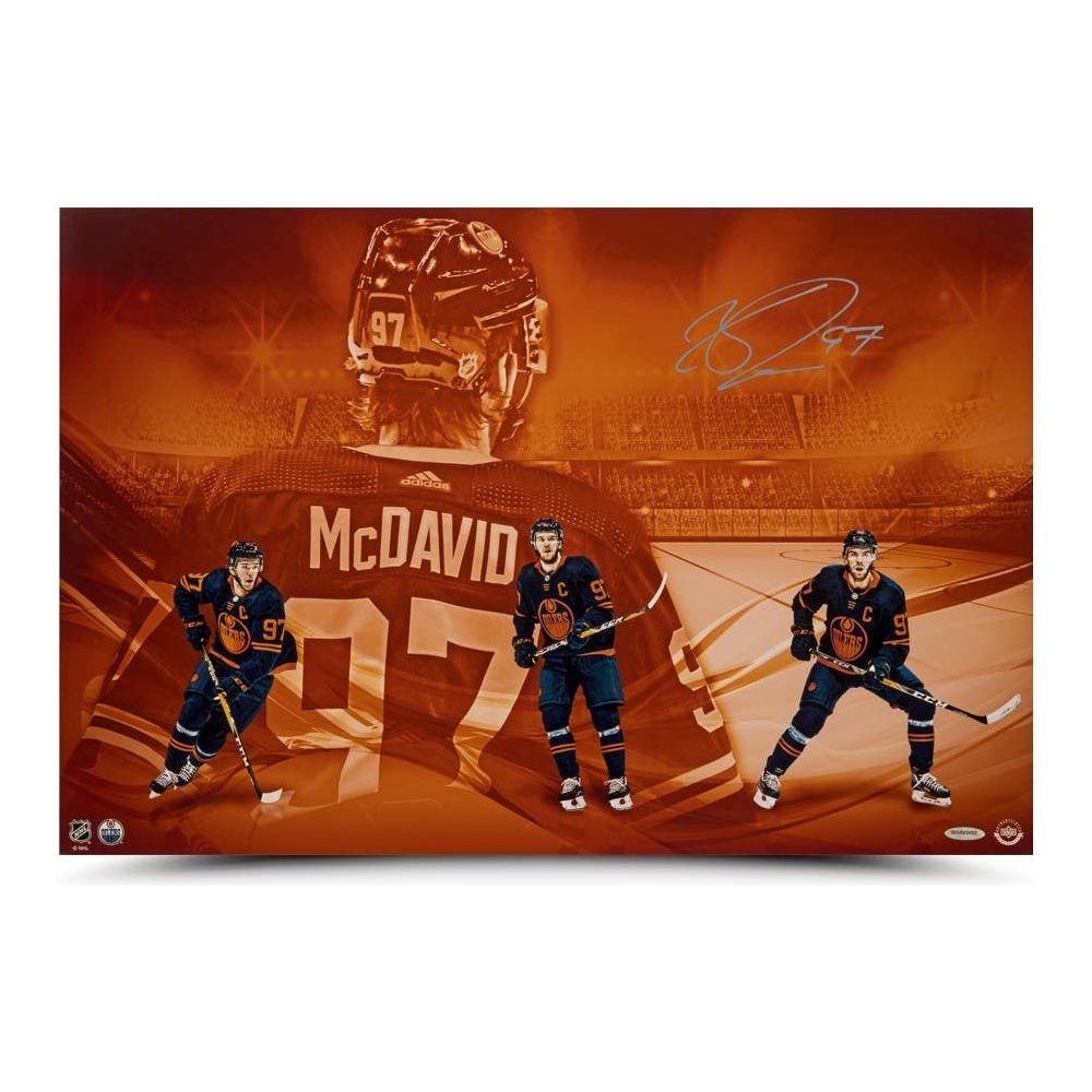 CONNOR MCDAVID Autographed Edmonton Oilers “New Look” 16x24 Photo UDA