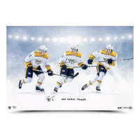 EELI TOLVANEN Autographed & Inscribed Nashville Predators “Triple Exposure” 24x16 Photo UDA