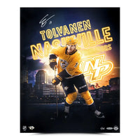 EELI TOLVANEN Autographed Nashville Predators “Nashville Skyline” 16x20 Photo UDA