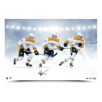 EELI TOLVANEN Autographed Nashville Predators “Triple Exposure” 24x16 Photo UDA