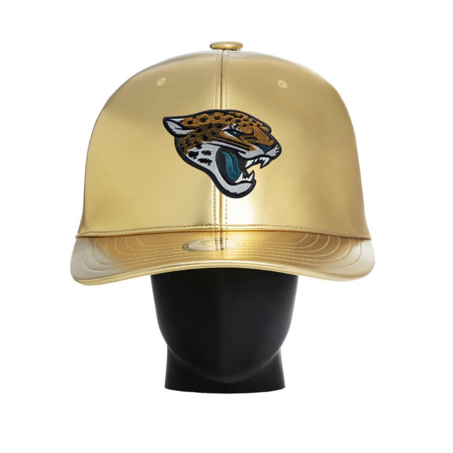 OVERSIZED SUPER FAN HAT in Gold Chrome Jacksonville Jaguars (Great Gift/Great for autographs)