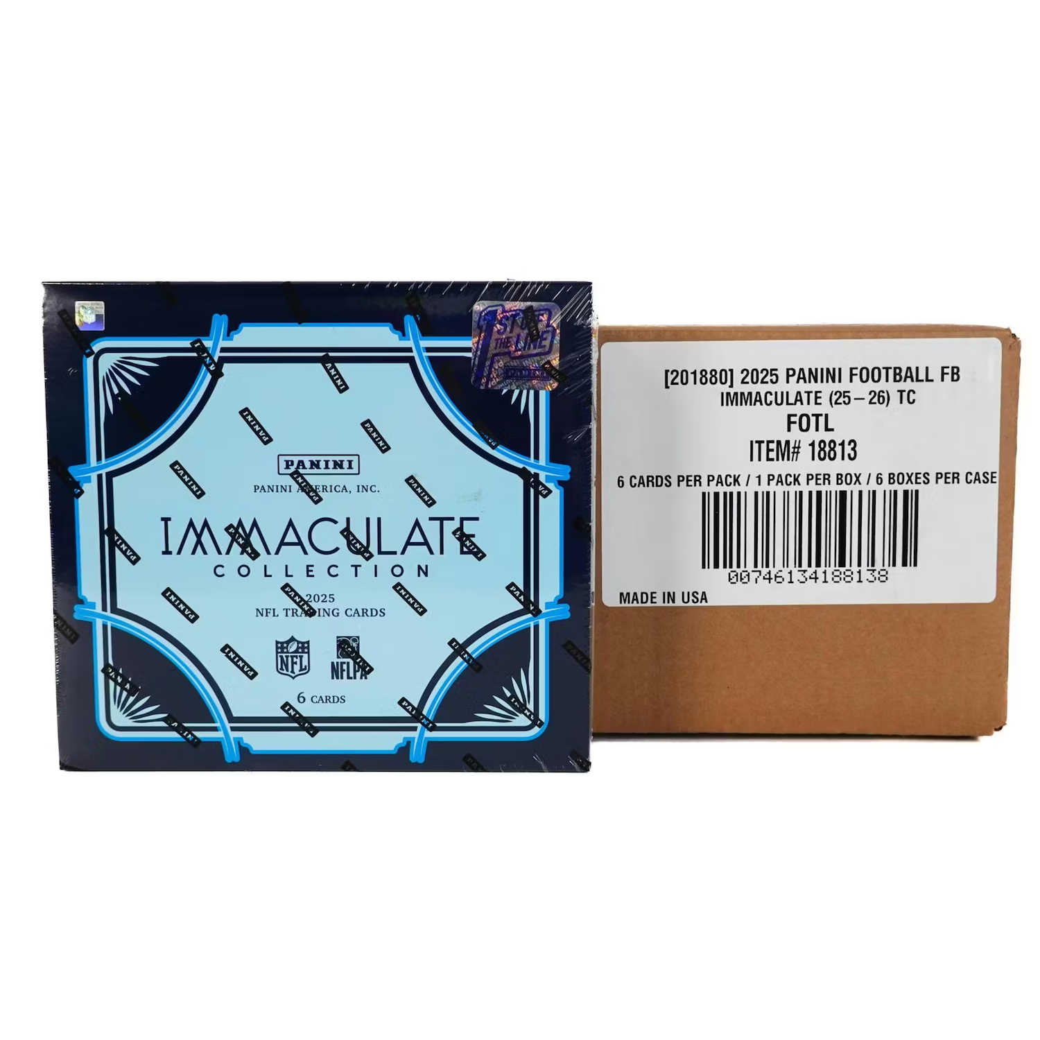 2025 Panini Immaculate Football 1st Off The Line FOTL Hobby 6-Box Sealed Case