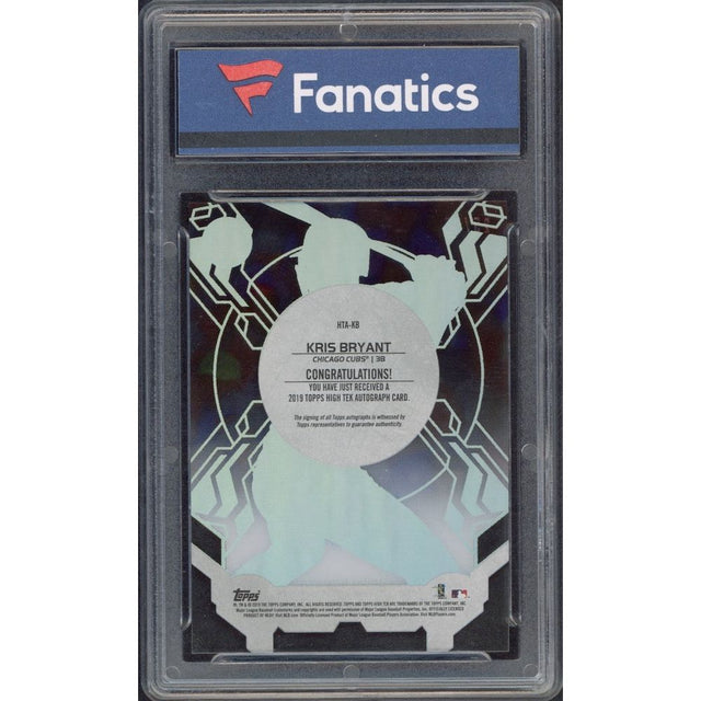 KRIS BRYANT Chicago Cubs Autographed 2019 Topps High Tek #HTA-KB #25/25 Card TOPPS