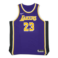 LEBRON JAMES Autographed Los Angeles Lakers Statement Edition Authentic Nike Jersey UDA