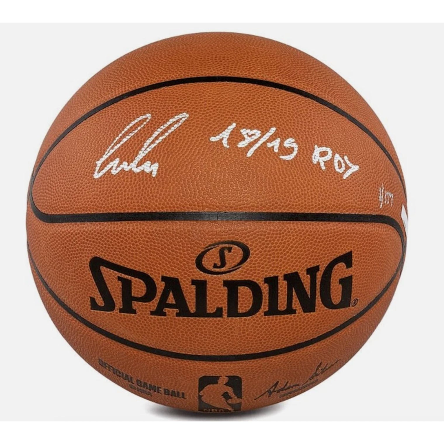 Luka Doncic Autographed "18/19 ROY" Official Spalding Basketball Panini LE 1/177