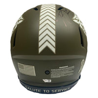 TREVOR LAWRENCE Autographed Jaguars STS Military Branch Visor Authentic Helmet FANATICS