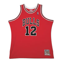 MICHAEL JORDAN Autographed 1990 Chicago Bulls Red No. 12 Authentic Mitchell & Ness Jersey UDA