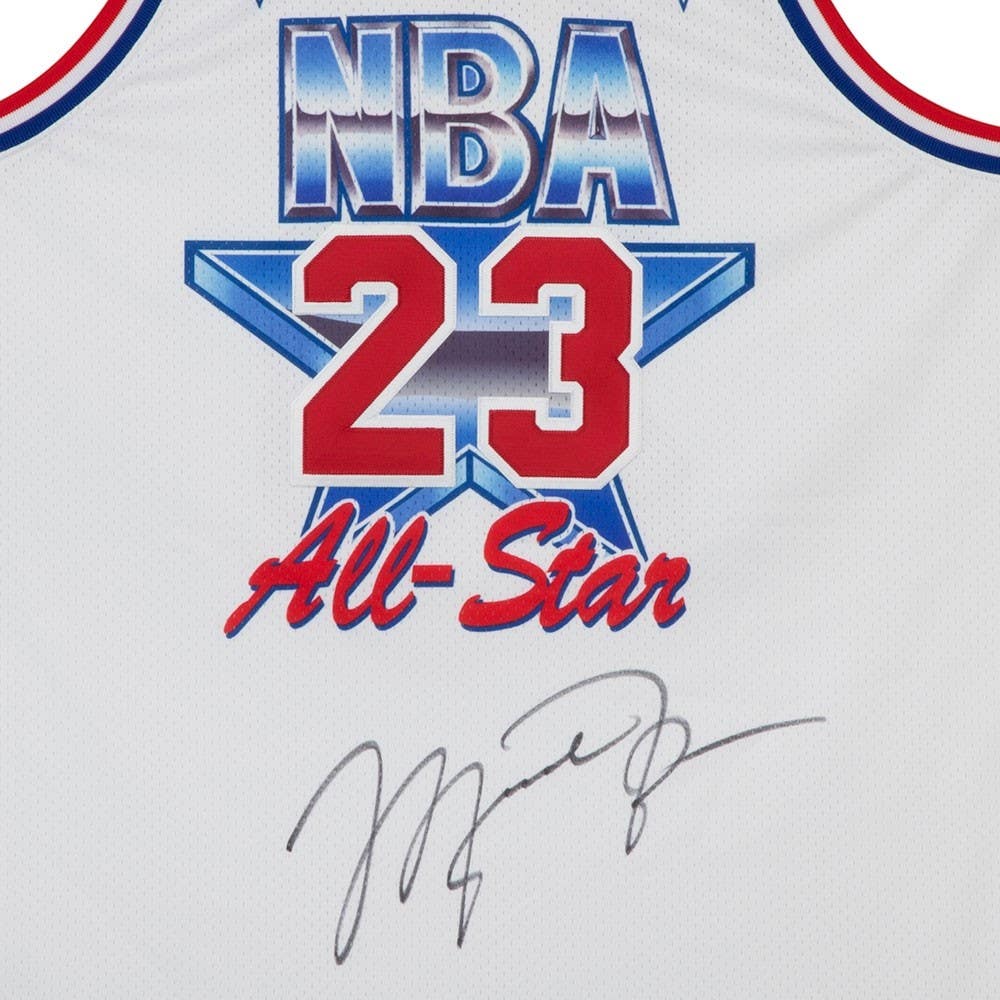 MICHAEL JORDAN Chicago Bulls Autographed 1991 NBA All-Star Game Mitchell & Ness Jersey UDA