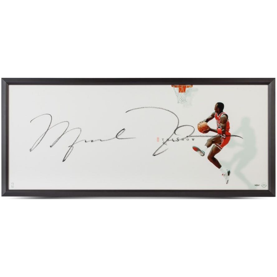 MICHAEL JORDAN Autographed "The Show II" 46 x 20 Lithograph UDA