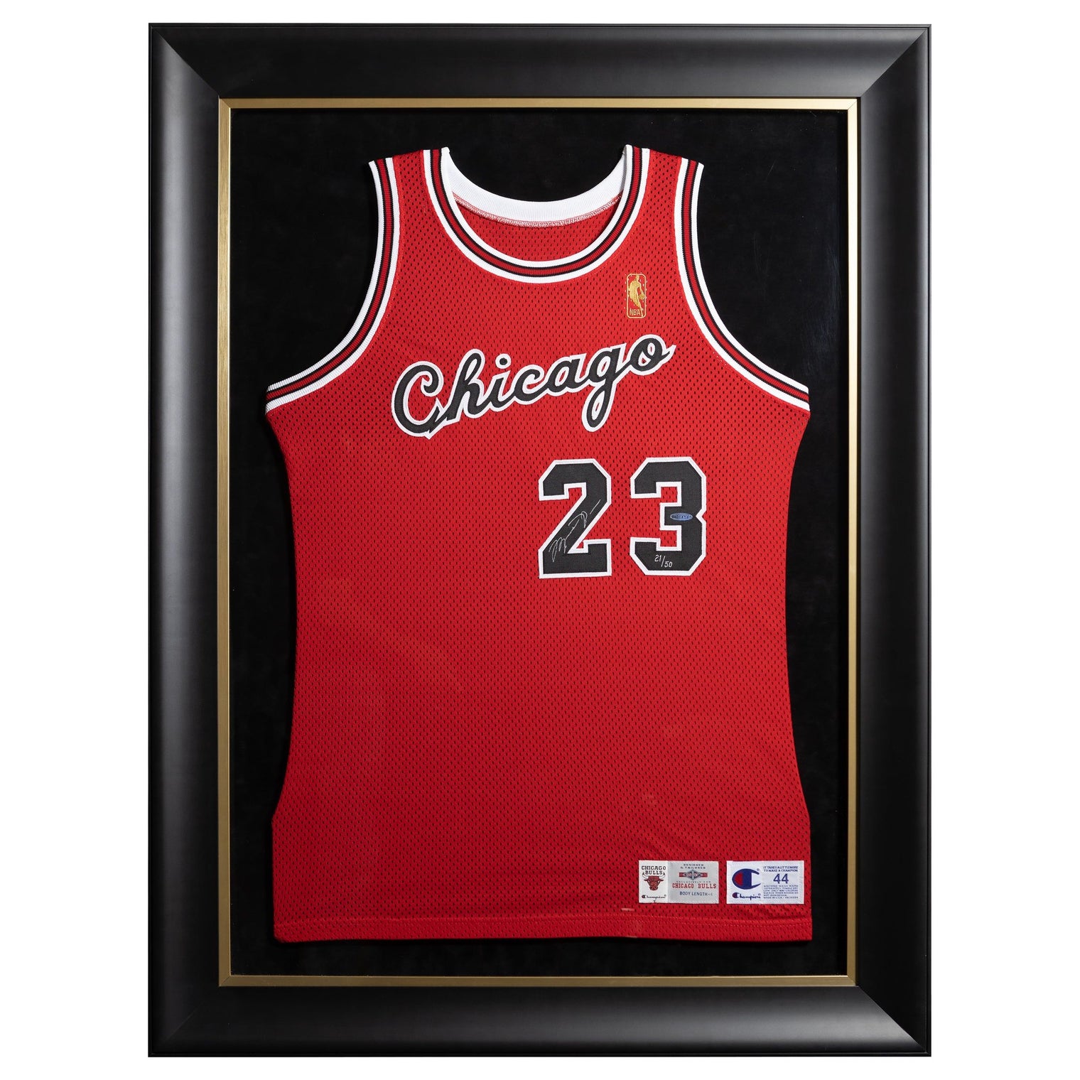 MICHAEL JORDAN Autographed Chicago Bulls Original Champion Rookie Jersey UDA LE 21/50