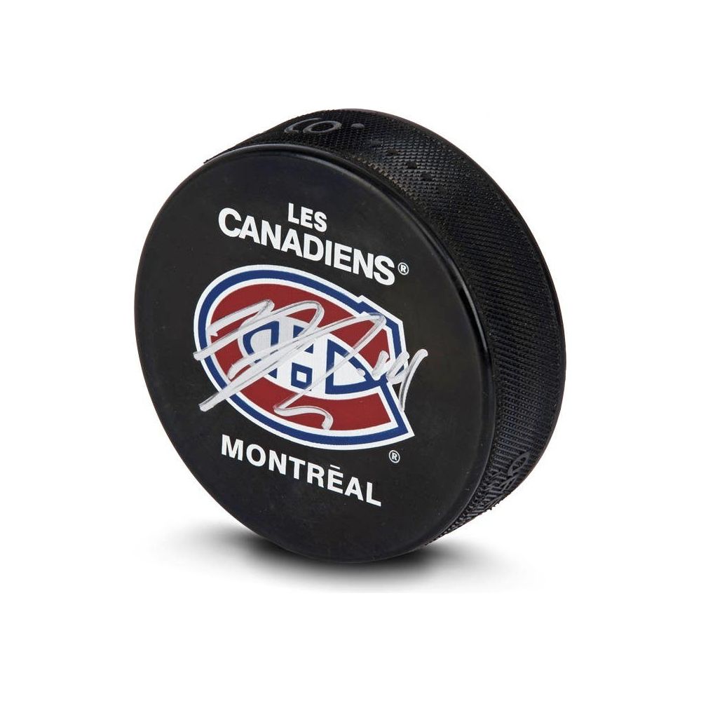 NICK SUZUKI Autographed Montreal Canadiens Hockey Puck UDA