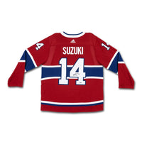 NICK SUZUKI Autographed & Inscribed Red Montreal Canadiens Jersey UDA