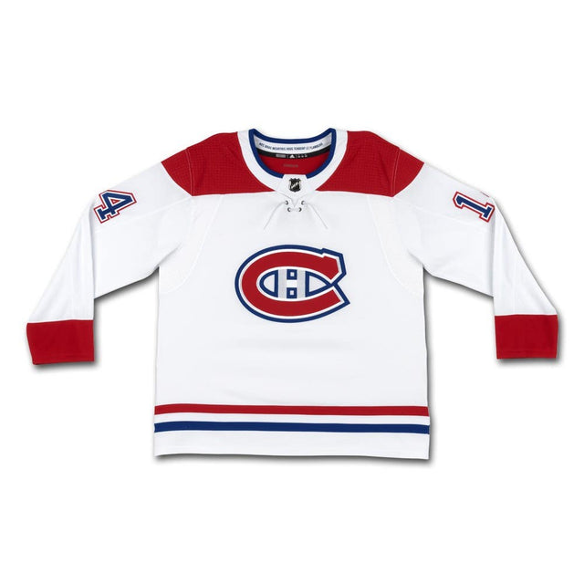 NICK SUZUKI Autographed White Montreal Canadiens Jersey UDA