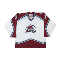 PATRICK ROY Autographed Authentic CCM Heroes of Hockey White Colorado Avalanche Jersey UDA
