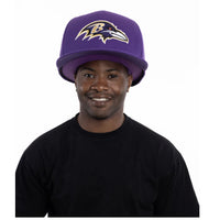 OVERSIZED SUPER FAN HAT in Purple Baltimore Ravens (Fun Gift / Great for Autographs)