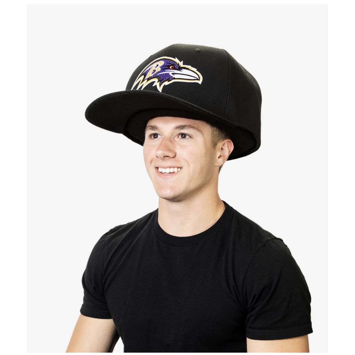 OVERSIZED SUPER FAN HAT in Black Baltimore Ravens (Fun Gift / Great for Autographs)