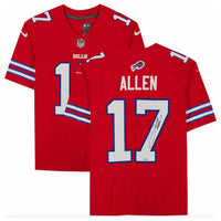 Josh Allen Autographed Buffalo Bills Nike F.U.S.E. Red Limited Jersey Beckett