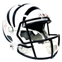 Joe Burrow Autographed Bengals White Alternate Full Size Speed Helmet Fanatics