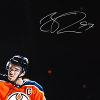 CONNOR McDAVID Autographed Edmonton Oilers "Opening Night Hat Trick" 20" x 30" Photograph UDA
