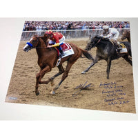 MIKE SMITH Autographed Inscribed Triple Crown 16 x 20 Photograph STEINER LE 18