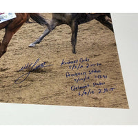 MIKE SMITH Autographed Inscribed Triple Crown 16 x 20 Photograph STEINER LE 18