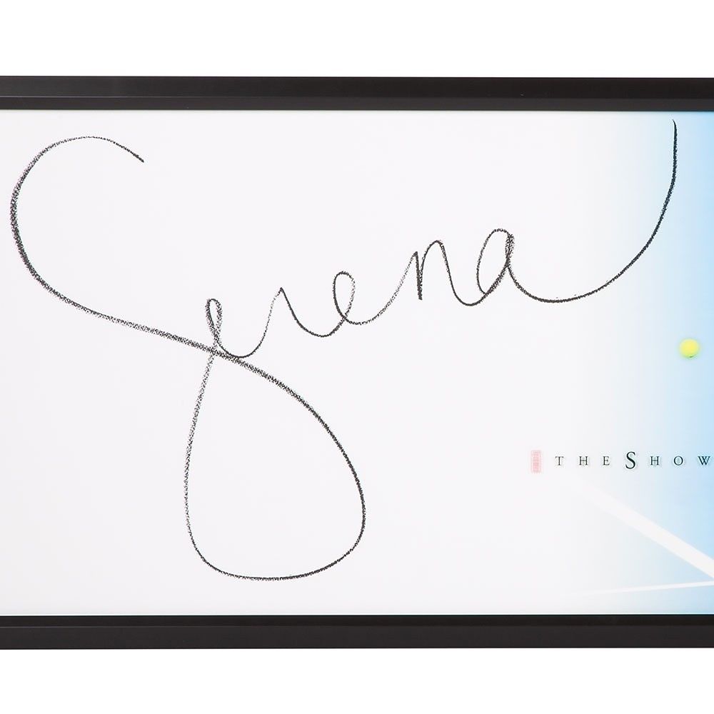 SERENA WILLIAMS Autographed "Backhand" The Show Framed 46" x 20" Display UDA