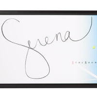 SERENA WILLIAMS Autographed "Backhand" The Show Framed 46" x 20" Display UDA