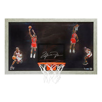 MICHAEL JORDAN Autographed Chicago Bulls "Winning" Acrylic Backboard Display UDA LE 123