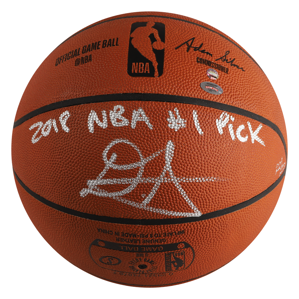 DEANDRE AYTON Autographed Phoenix Suns 2018 NBA #1 Pick Authentic Basketball STEINER LE 22/22