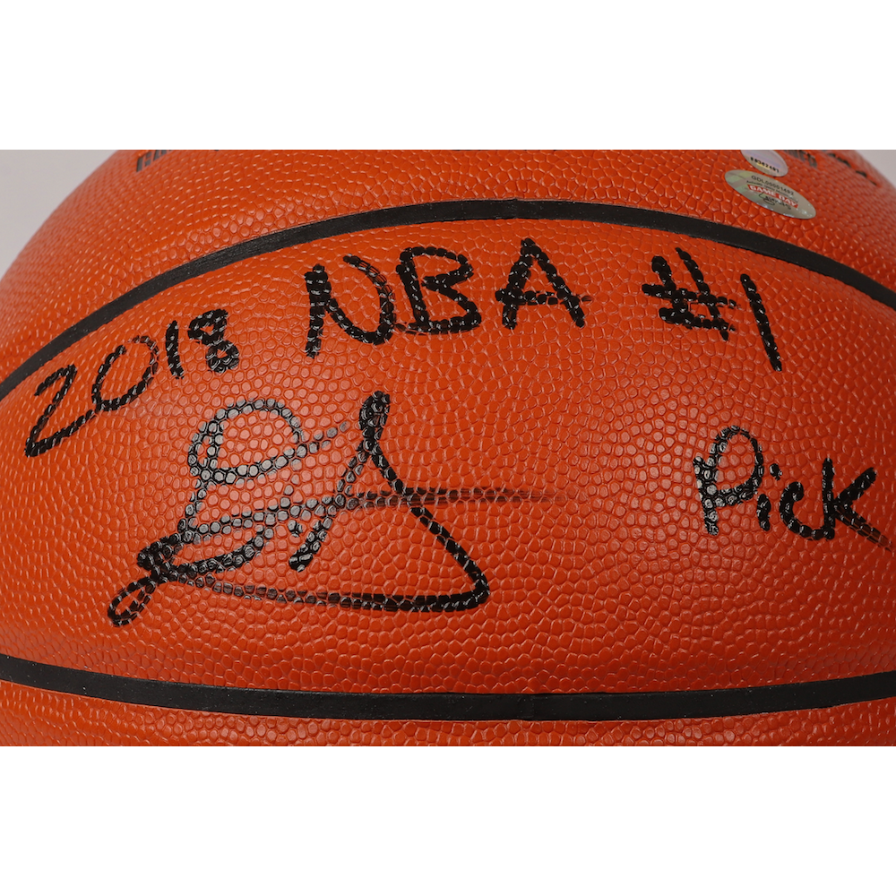 DEANDRE AYTON Phoenix Suns Autographed 2018 NBA #1 Pick Basketball GDL LE 22/22