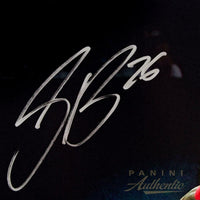 SAQUON BARKLEY Autographed New York Giants "Breakaway" 16 x 20 Photograph PANINI LE 126