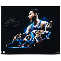 BEN SIMMONS Autographed Philadelphia 76ers "Drive" 30 x 24 Photograph UDA