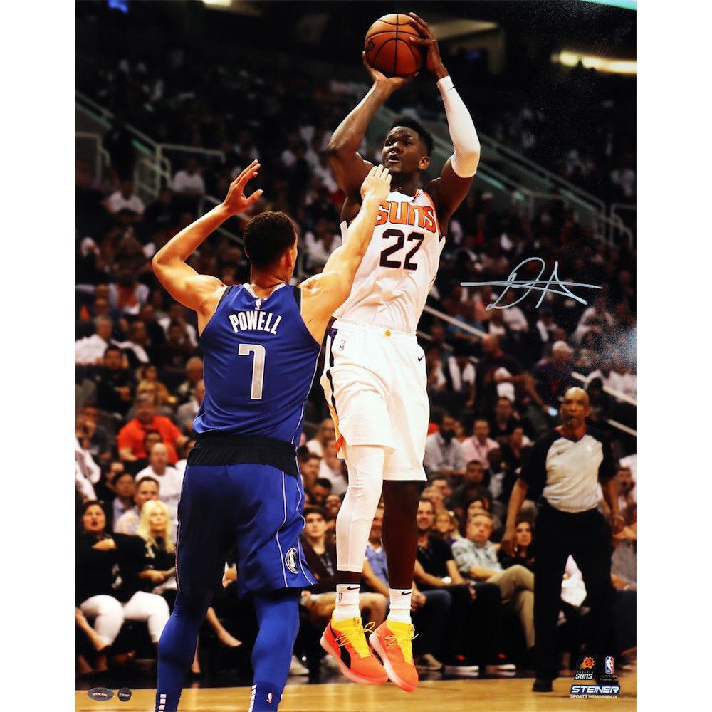 DEANDRE AYTON Autographed Phoenix Suns "Jump Shot" 16" x 20" Photograph - GAME DAY LEGENDS & STEINER